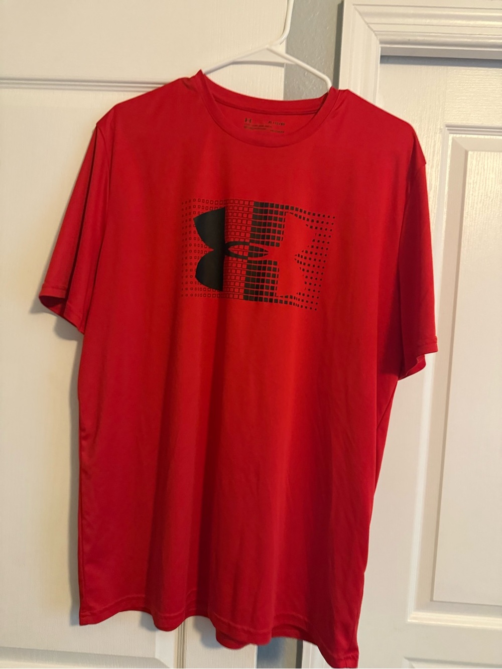 Under Armour Red Short-Sleeve Tech Tee with Split Logo